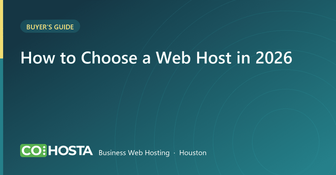 How to choose a web hosting provider buyer checklist 2026