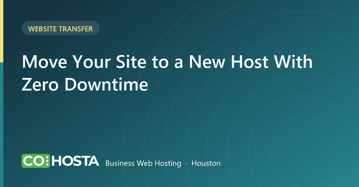 Move your website to a new host with zero downtime